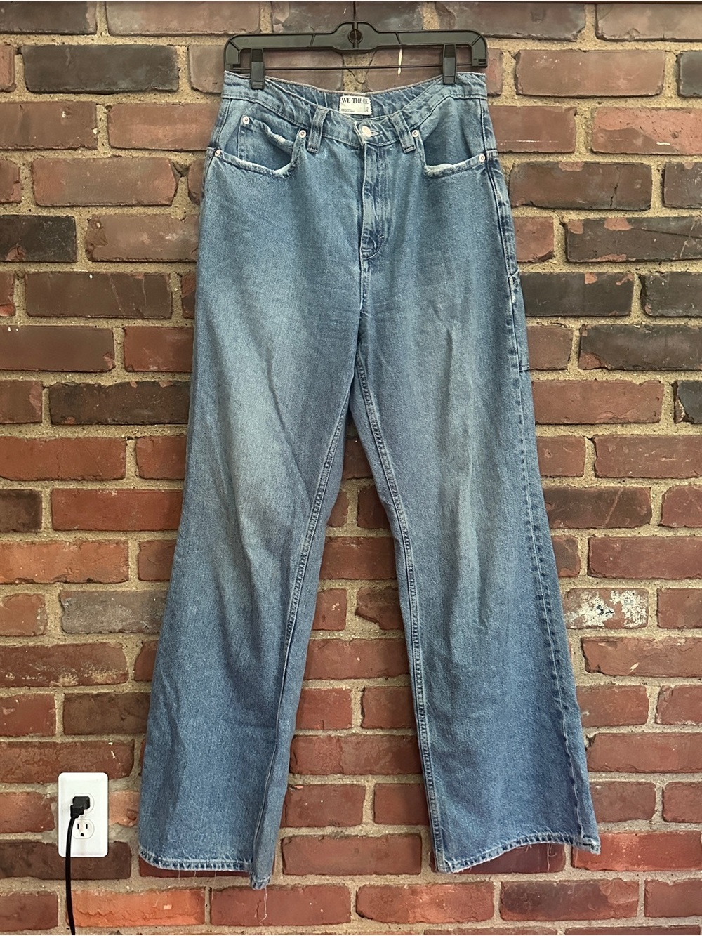 Free People WE THE FREE baggy jeans size 28 X 32 / 11.5” rise - Picture 1 of 8